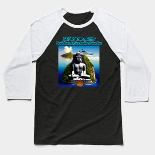 Sail To Tranquility, Buddha's All Inclusive Paradise Baseball T-Shirt